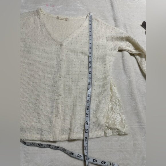 Altar’d State Cream-off White Lace Cardigan Size Small - Picture 2 of 8